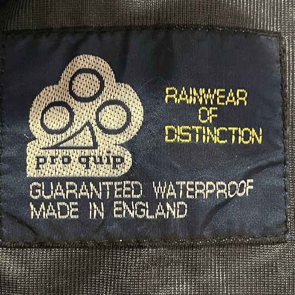 Vintage Pro Quip Gore-Tex English Schaeffer Golf Plaid Tartan and Navy Jacket 10 - Picture 6 of 11